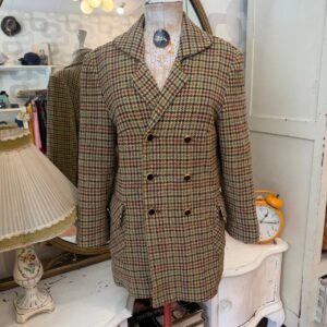 Giacca vintage pied de poule doppiopetto