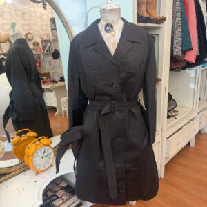 Trench vintage anni '60 con copricapo tg 44