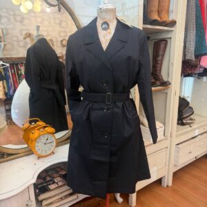 Trench coat anni '60 blu notte nos tg 48/50